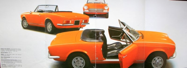 Fiat 124 Sport Spider 1800 Modelprogram 1967 Carbrochure (2443)